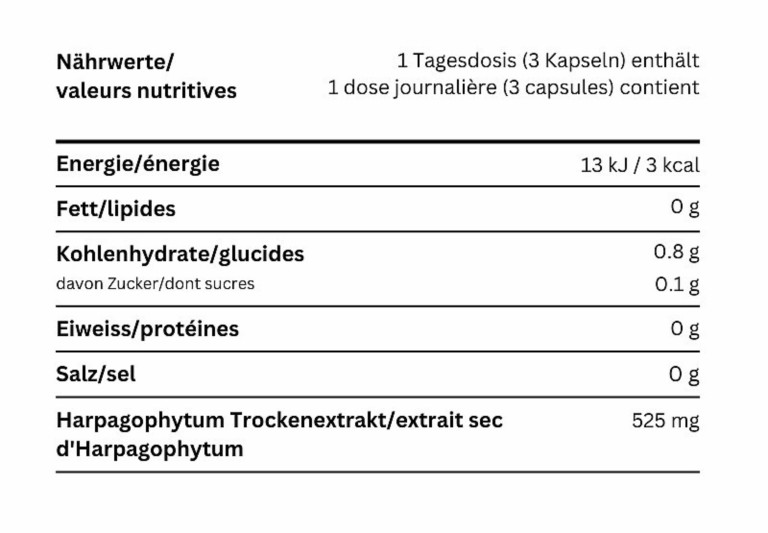 Capsules de Griffe du diable