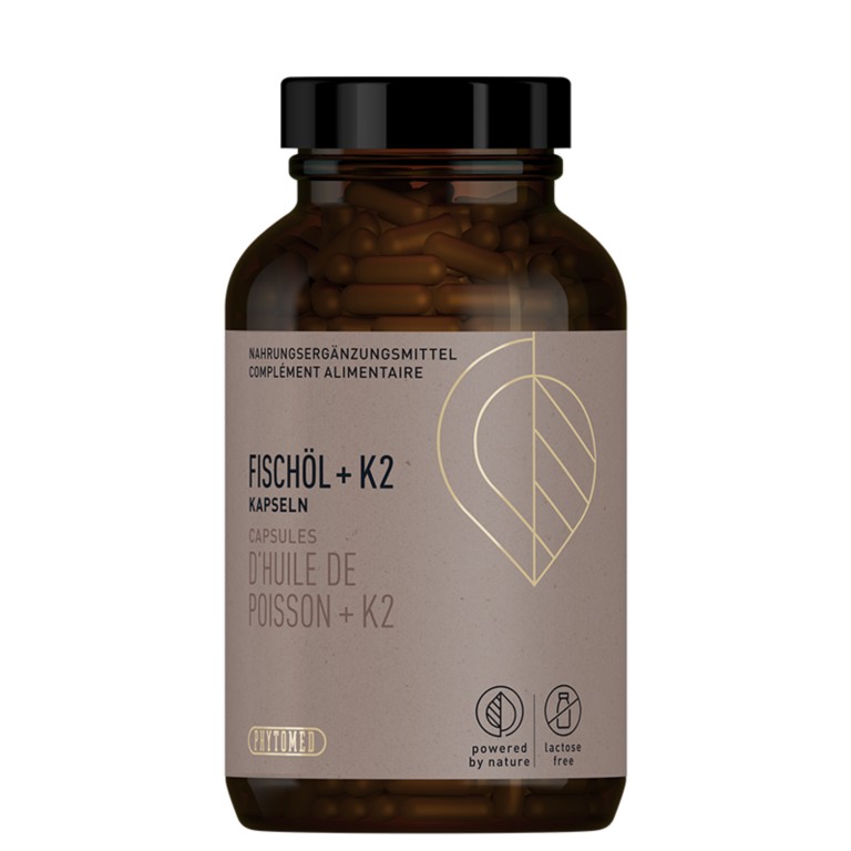 Capsules d’huile de poisson + K2