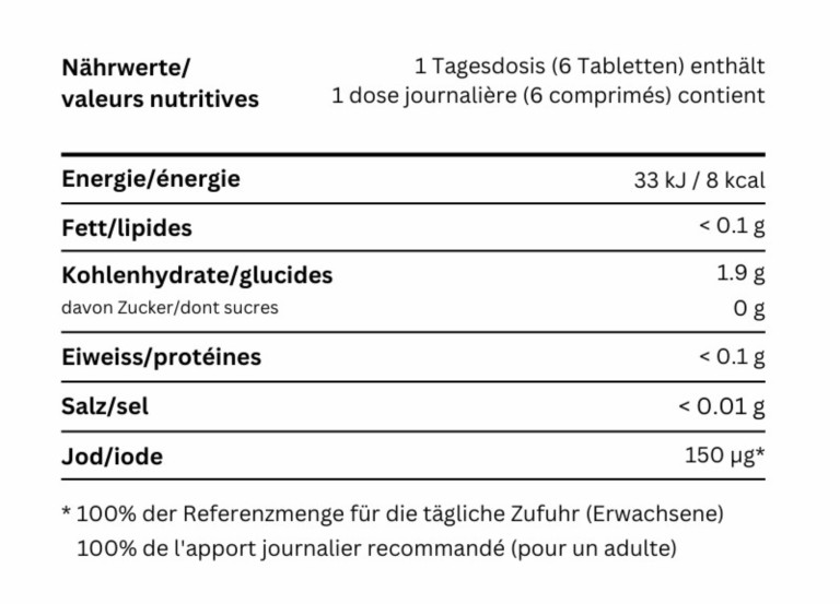 Comprimés d’Algues